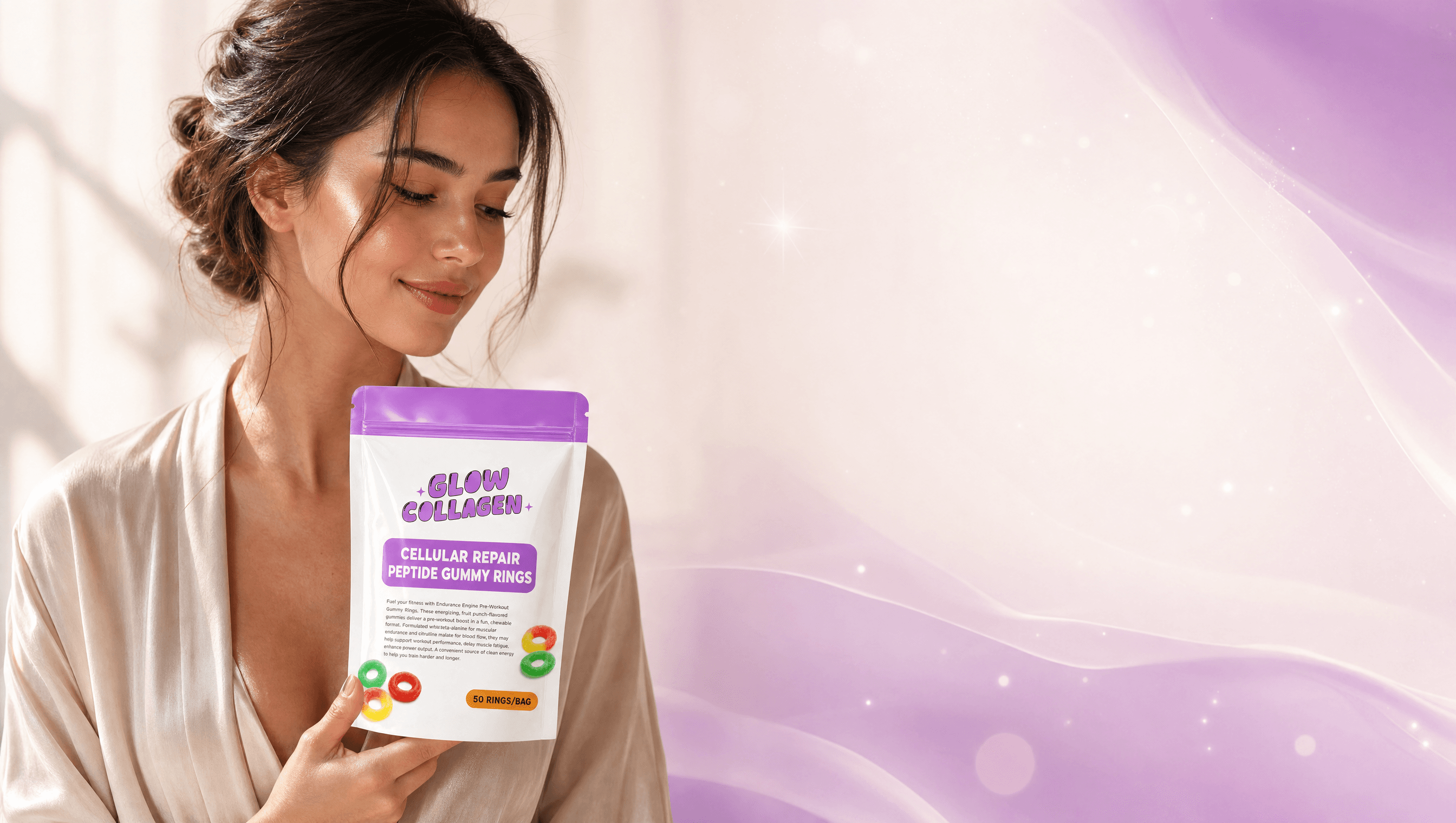 Glow Collagen — Cellular Repair Peptide Gummy Rings