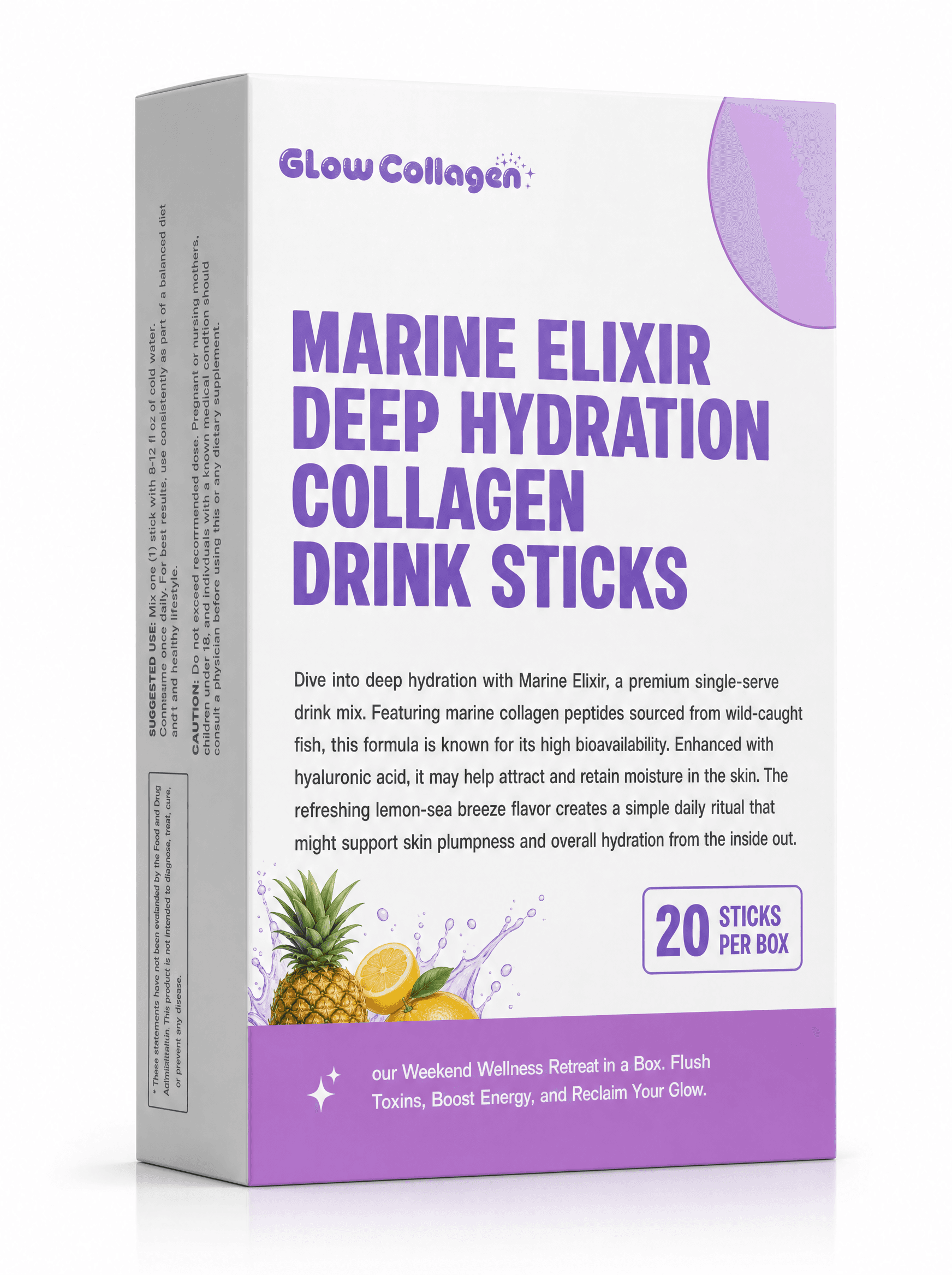 Marine Elixir Deep Hydration Collagen Drink Sticks